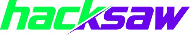 Logo hacksaw platform hiburan online Indonesia